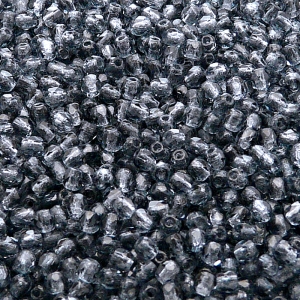 100pcs Czech Fire Polished Faceted Glass Beads Round 3mm Montana Sapphire