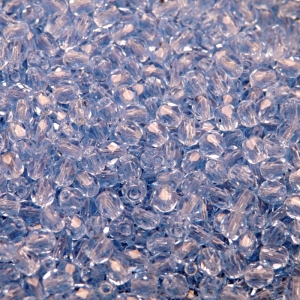 100pcs Czech Fire Polished Faceted Glass Beads Round 4mm Sapphire