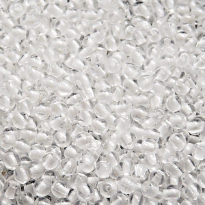 200pcs Czech Pressed Glass Round Beads 3mm Crystal