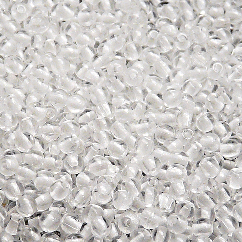 200pcs Czech Pressed Glass Round Beads 3mm Crystal