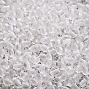 200pcs Czech Pressed Glass Round Round 4mm Crystal