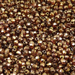 100pcs Czech Fire Polished Faceted Glass Beads Round 3mm Crystal Violet Brown Marble Senegal Luster
